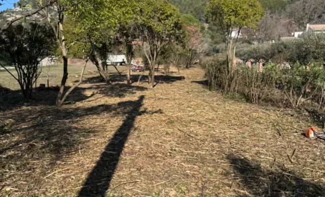 Débroussaillage d'un terrain à Brignoles., Brignoles, Eden Provence
